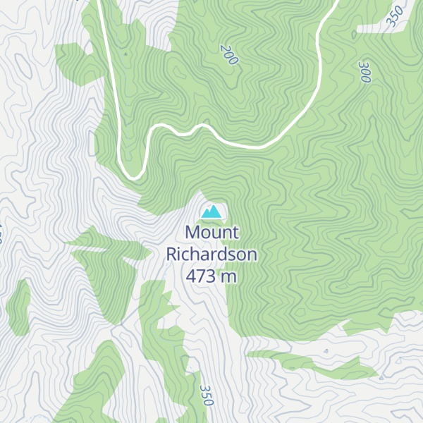Map of Mount Richardson