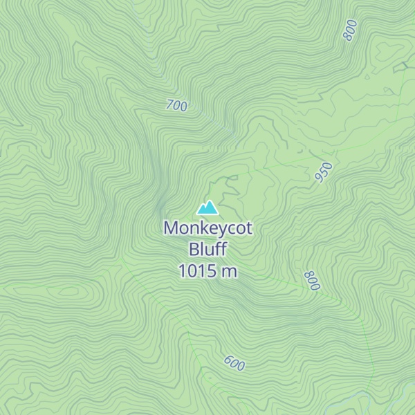 Map of Monkeycot Bluff