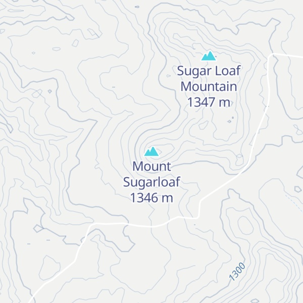 Map of Mount Sugarloaf