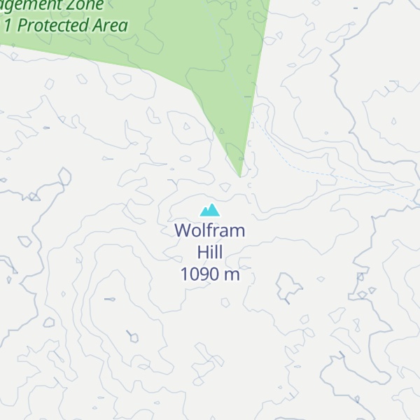 Map of Wolfram Hill