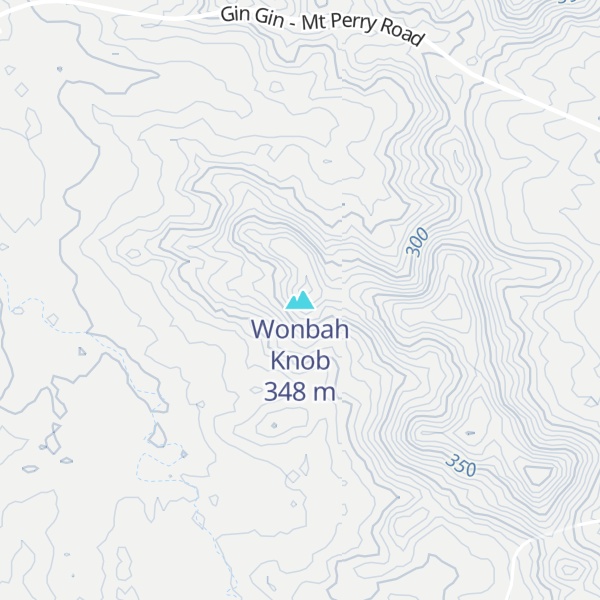 Map of Wonbah Knob