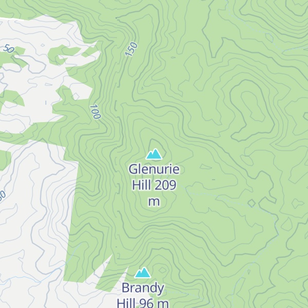 Map of Glenurie Hill