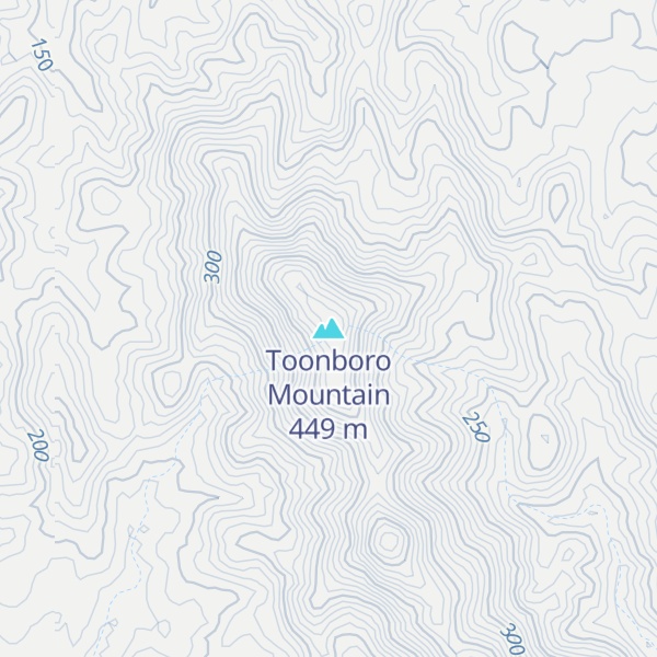 Map of Toonboro Mountain