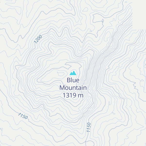 Map of Blue Mountain