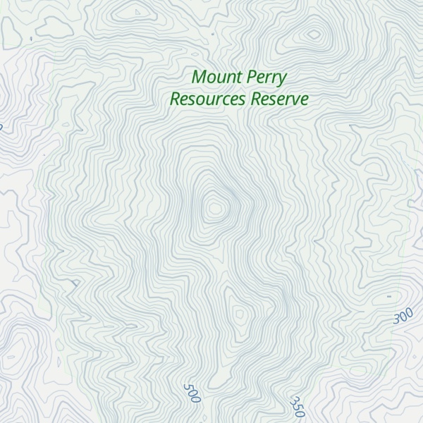 Map of South Double Peak