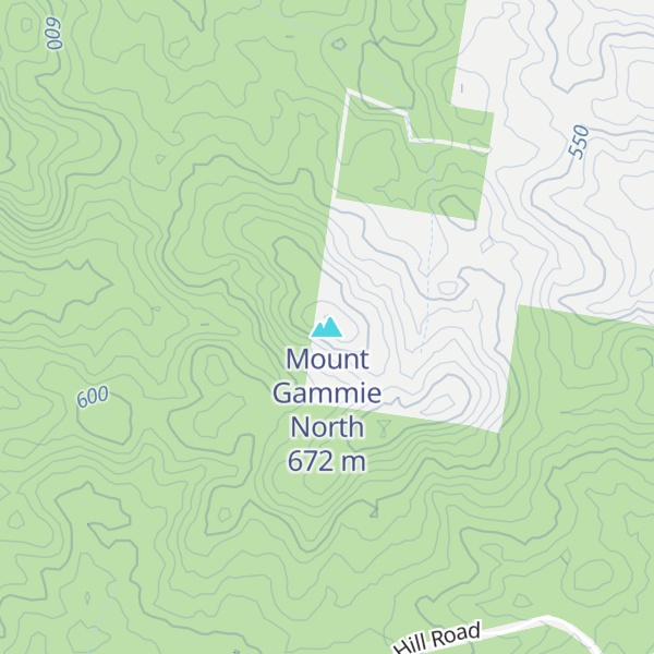 Map of Mount Gammie North