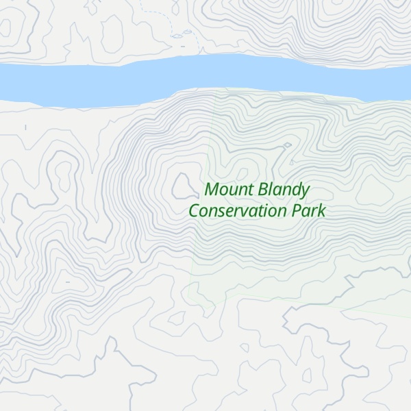 Map of Mount Blandy