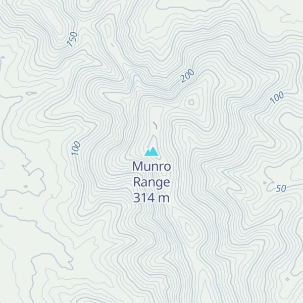 Map of Munro Range