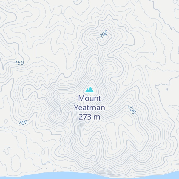 Map of Mount Yeatman