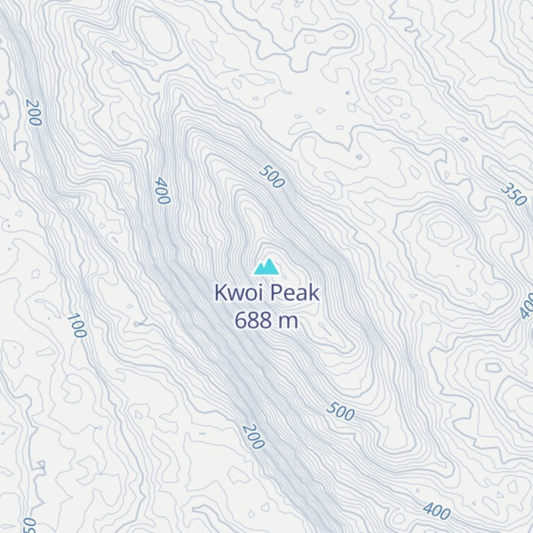 Map of Kwoi Peak