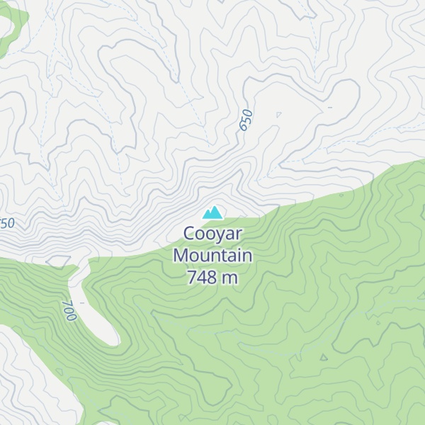 Map of Cooyar Mountain