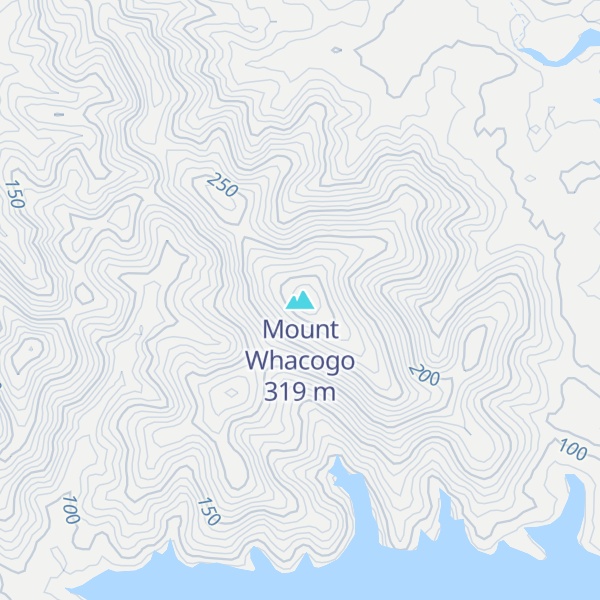 Map of Mount Whacogo