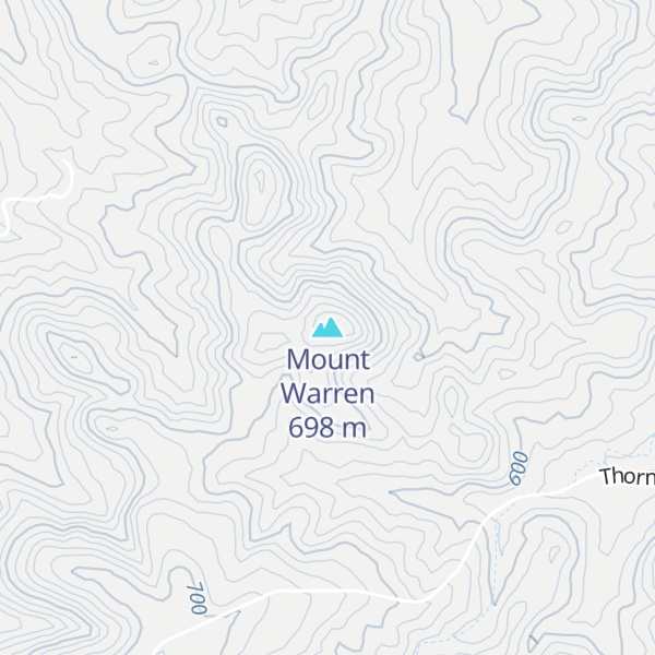 Map of Mount Warren