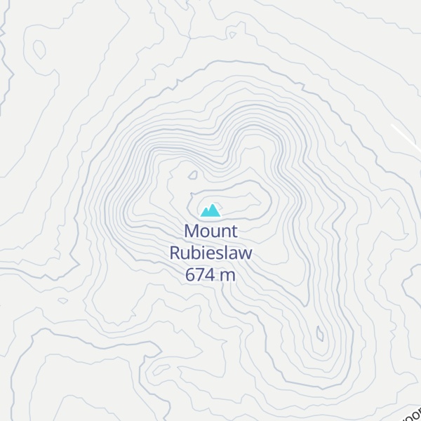 Map of Mount Rubieslaw