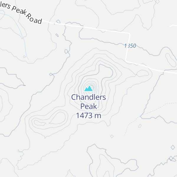 Map of Chandlers Peak