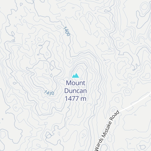 Map of Mount Duncan