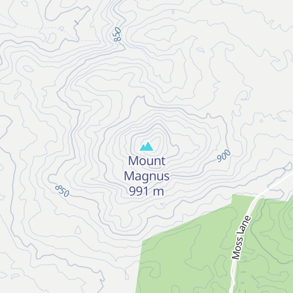 Map of Mount Magnus
