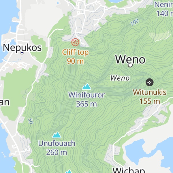 Map of Winifouror