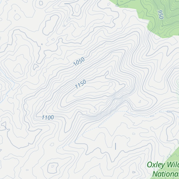 Map of Blue Nobby Mountain