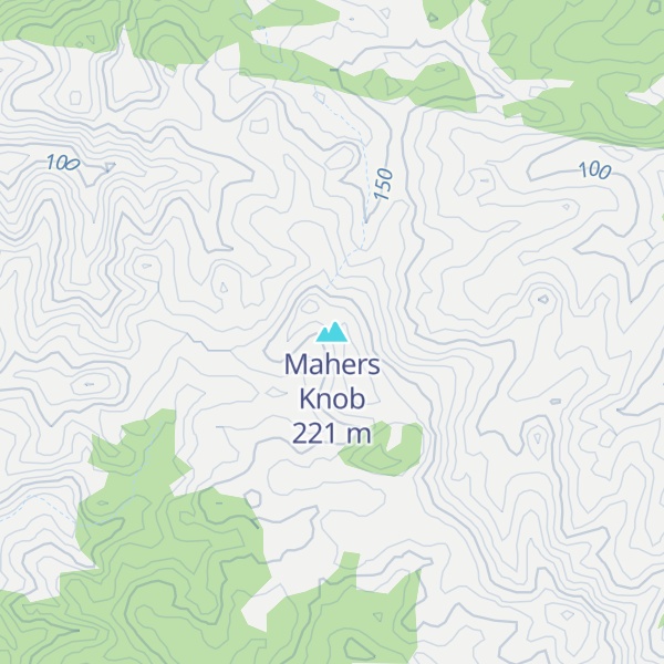 Map of Mahers Knob