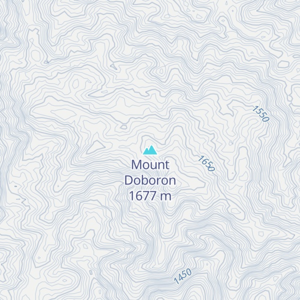 Map of Mount Doboron