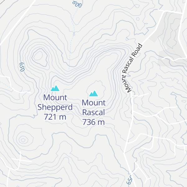 Map of Mount Rascal