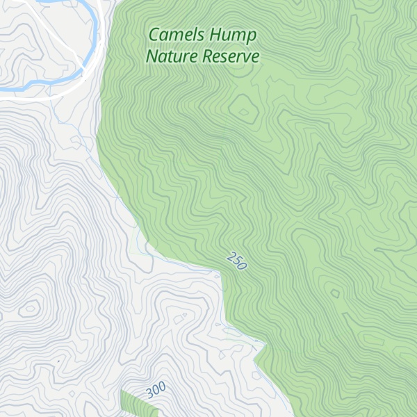 Map of Camels Hump