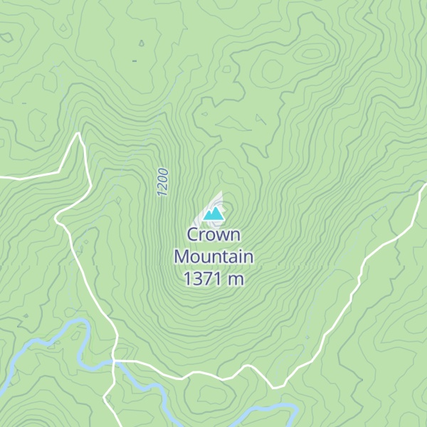 Map of Crown Mountain