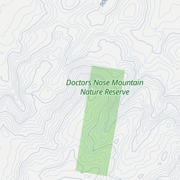 Map of Doctors Nose Mountain