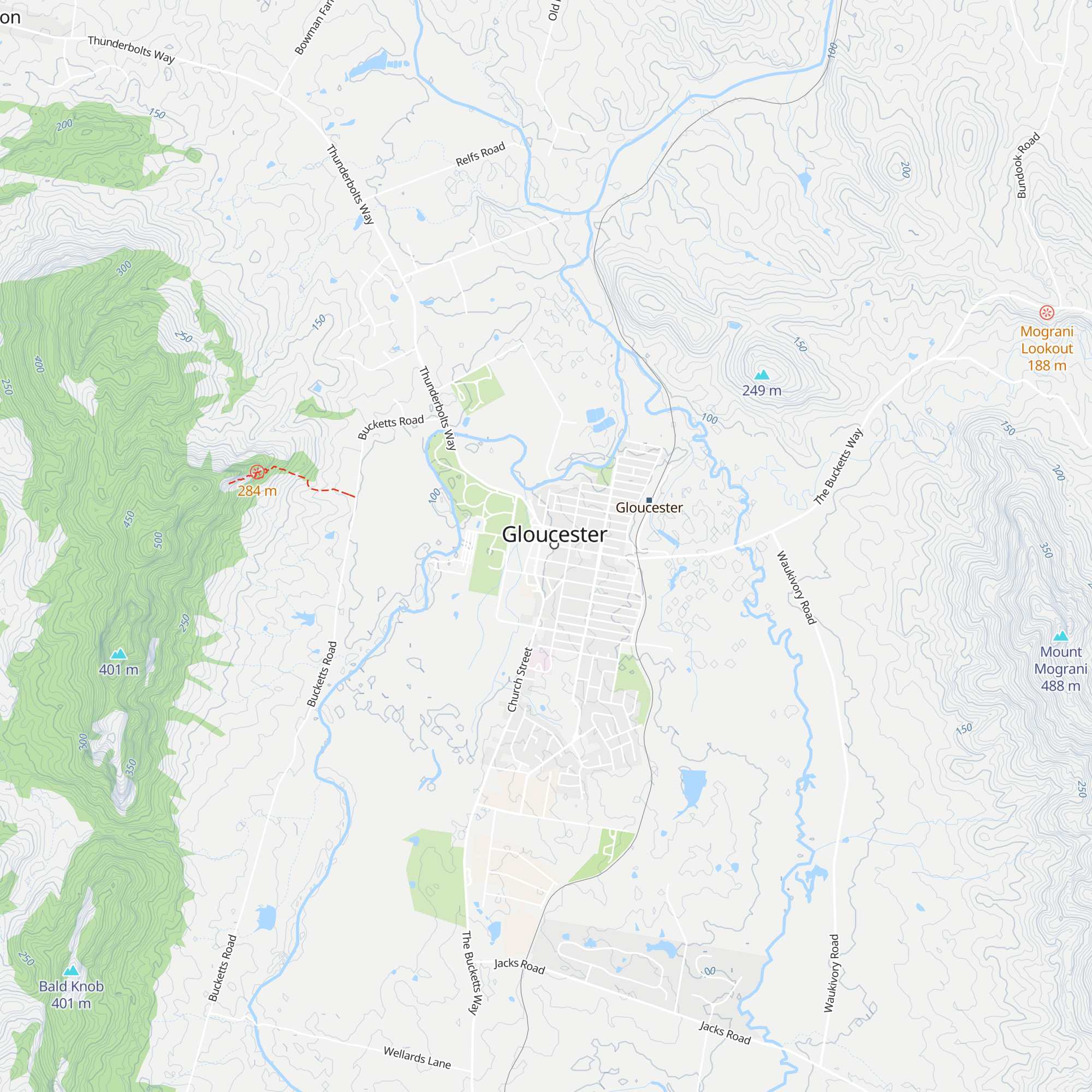 Gloucester Visitor Information Centre map