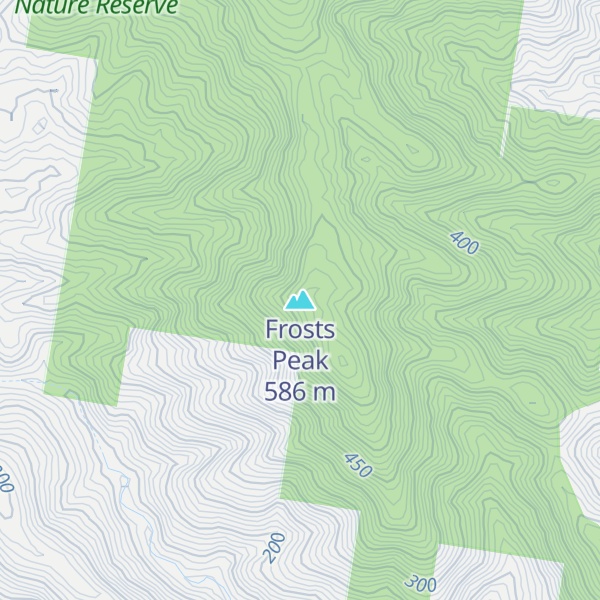 Map of Frosts Peak