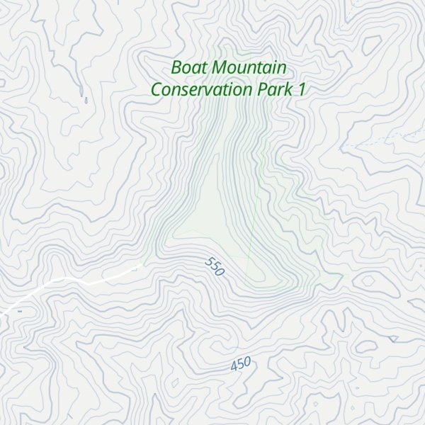 Map of Boat Mtn
