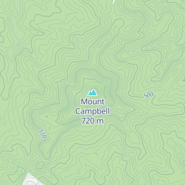 Map of Mount Campbell