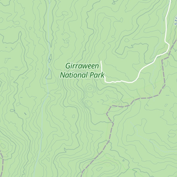 Map of South Bald Rock