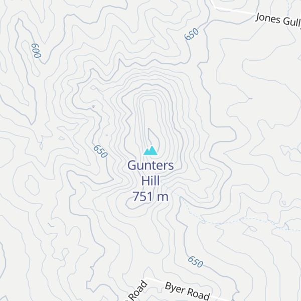 Map of Gunters Hill