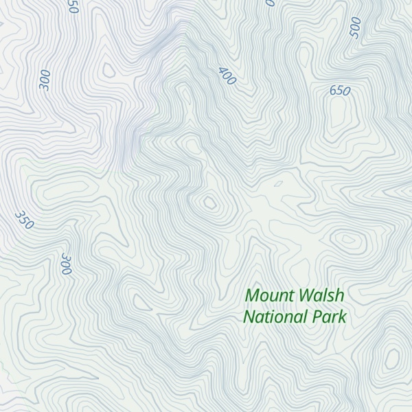 Map of The Bluff Mountain