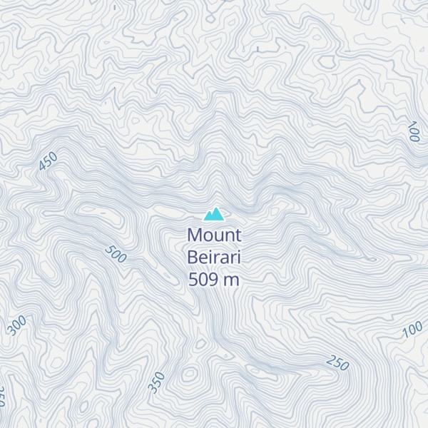 Map of Mount Beirari