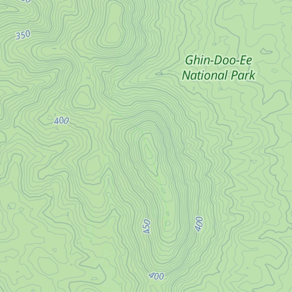 Map of Conical Mountain