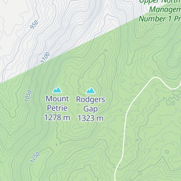 Map of Rodgers Gap