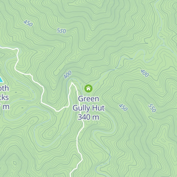 Map of Green Gully Hut