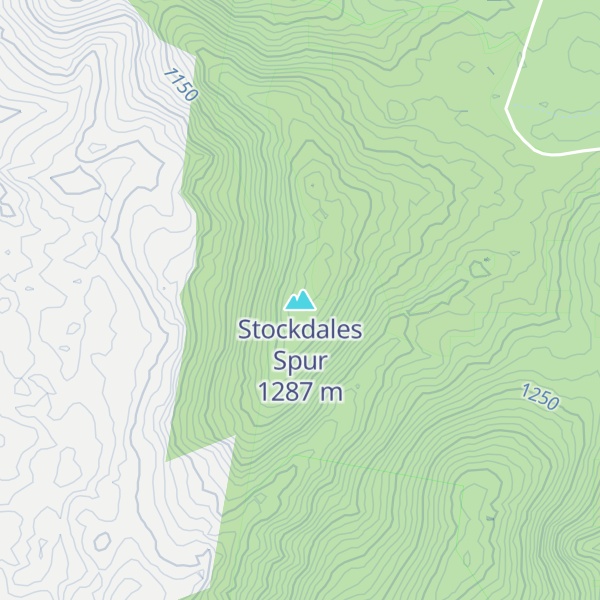 Map of Stockdales Spur