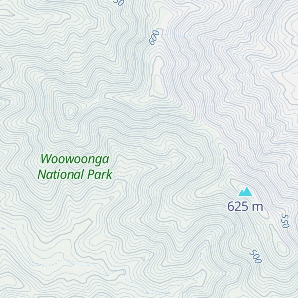 Map of Mount Woowoonga
