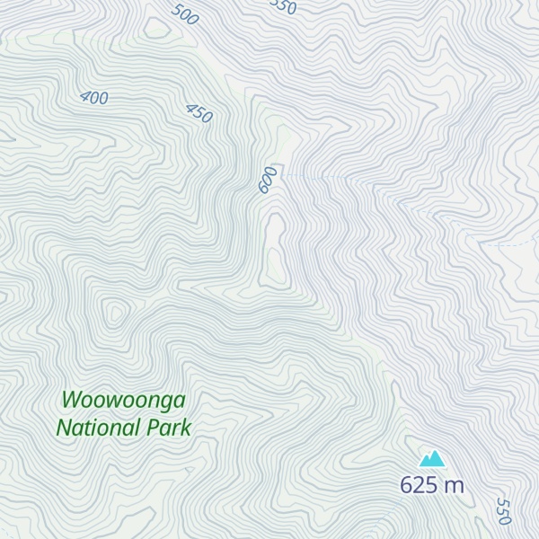 Map of Mount Goonaneman