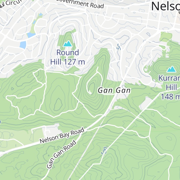 Map of Gan Gan Hill