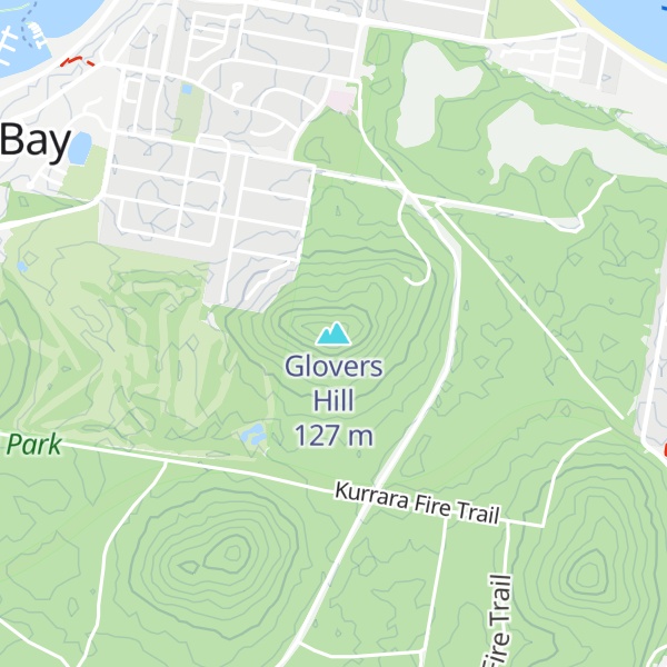 Map of Glovers Hill