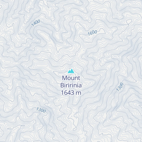 Map of Mount Biririnia
