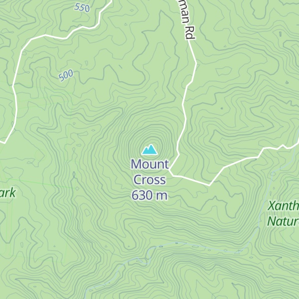 Map of Mount Cross