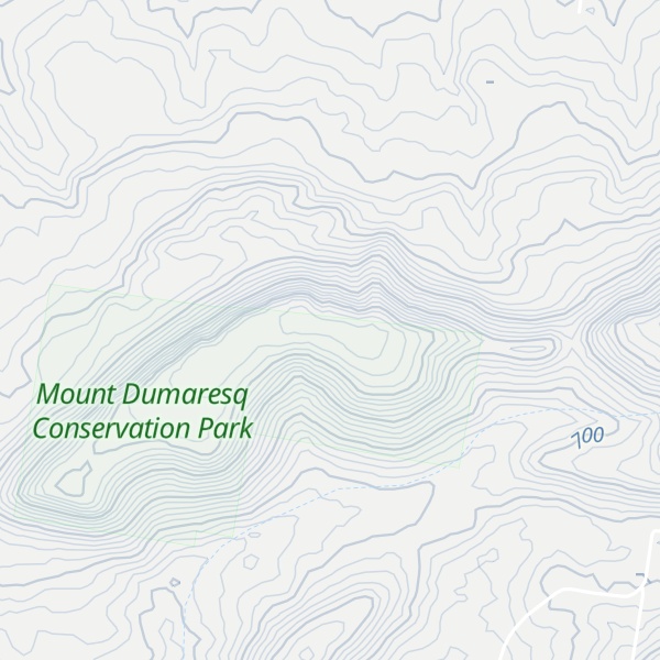 Map of Mount Dumaresq
