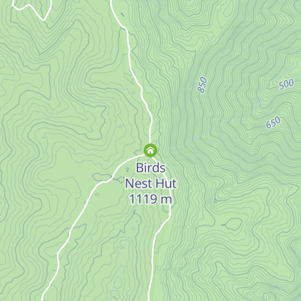 Map of Birds Nest Hut