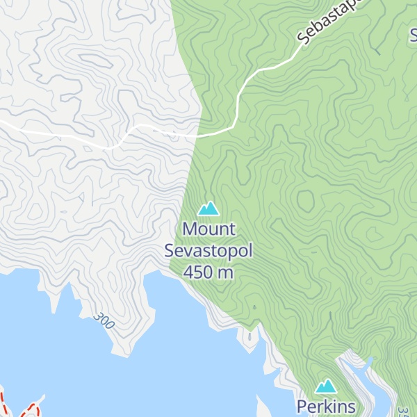 Map of Mount Sevastopol